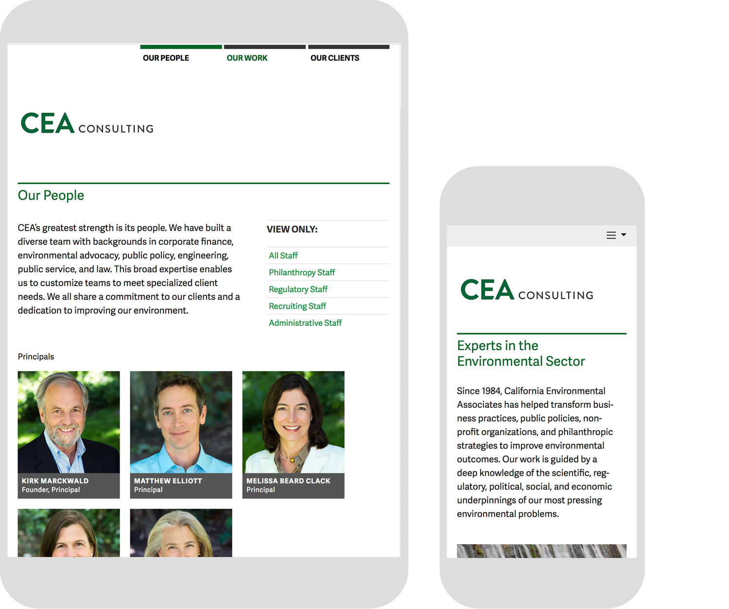 CEA website mobile