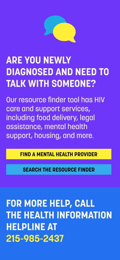 HIV resource finder tool mobile layout