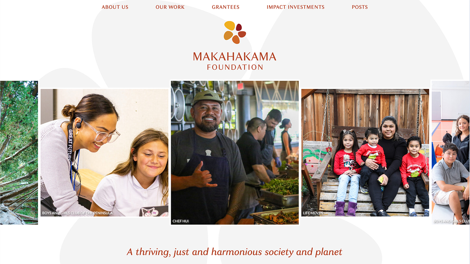 Makahakama Foundation website Home page